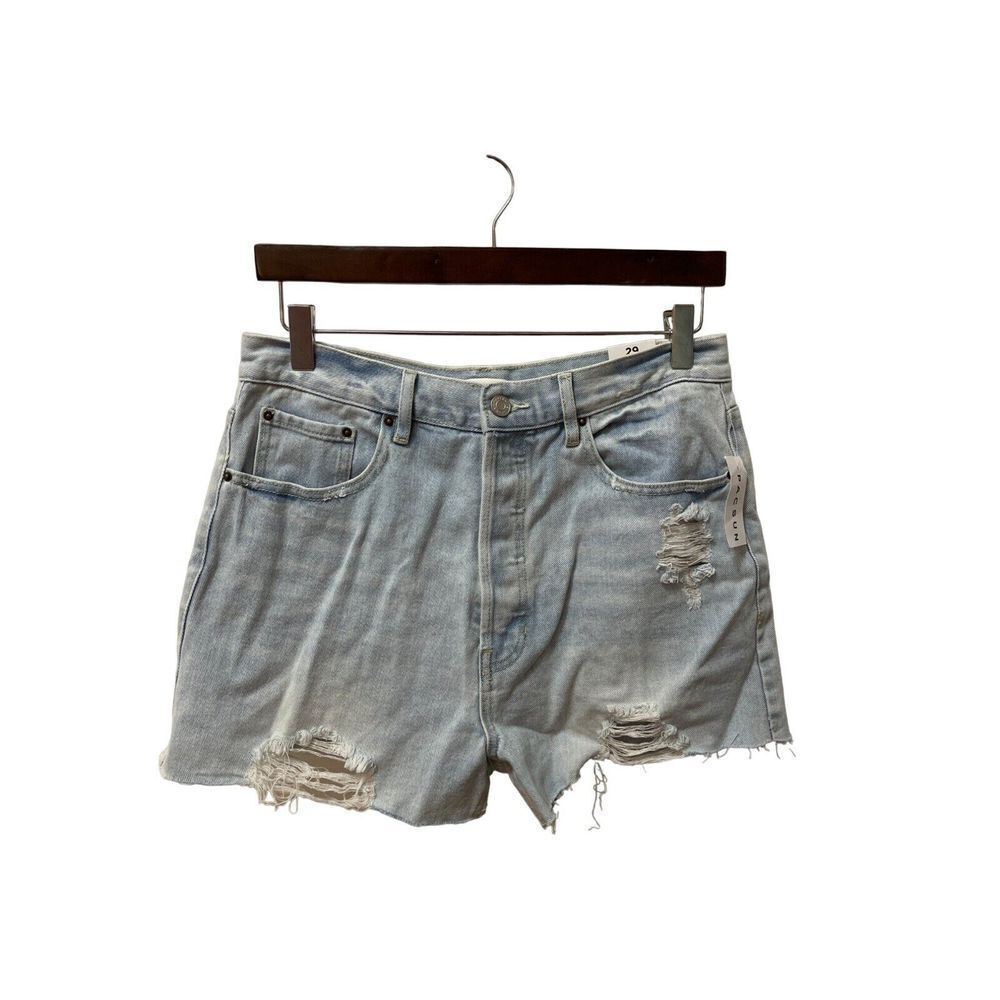 Pacsun  Ultra Highrise Vintage Button Fly Women ‎ Distressed Shorts Size   29